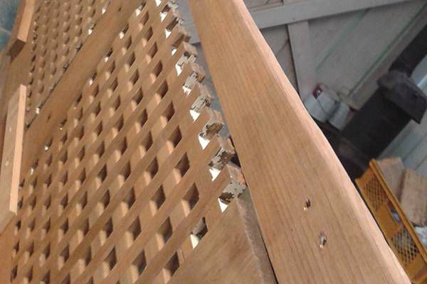 Reparatur einer Badeplattform