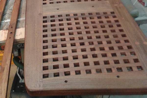 Reparatur einer Badeplattform - Endprodukt